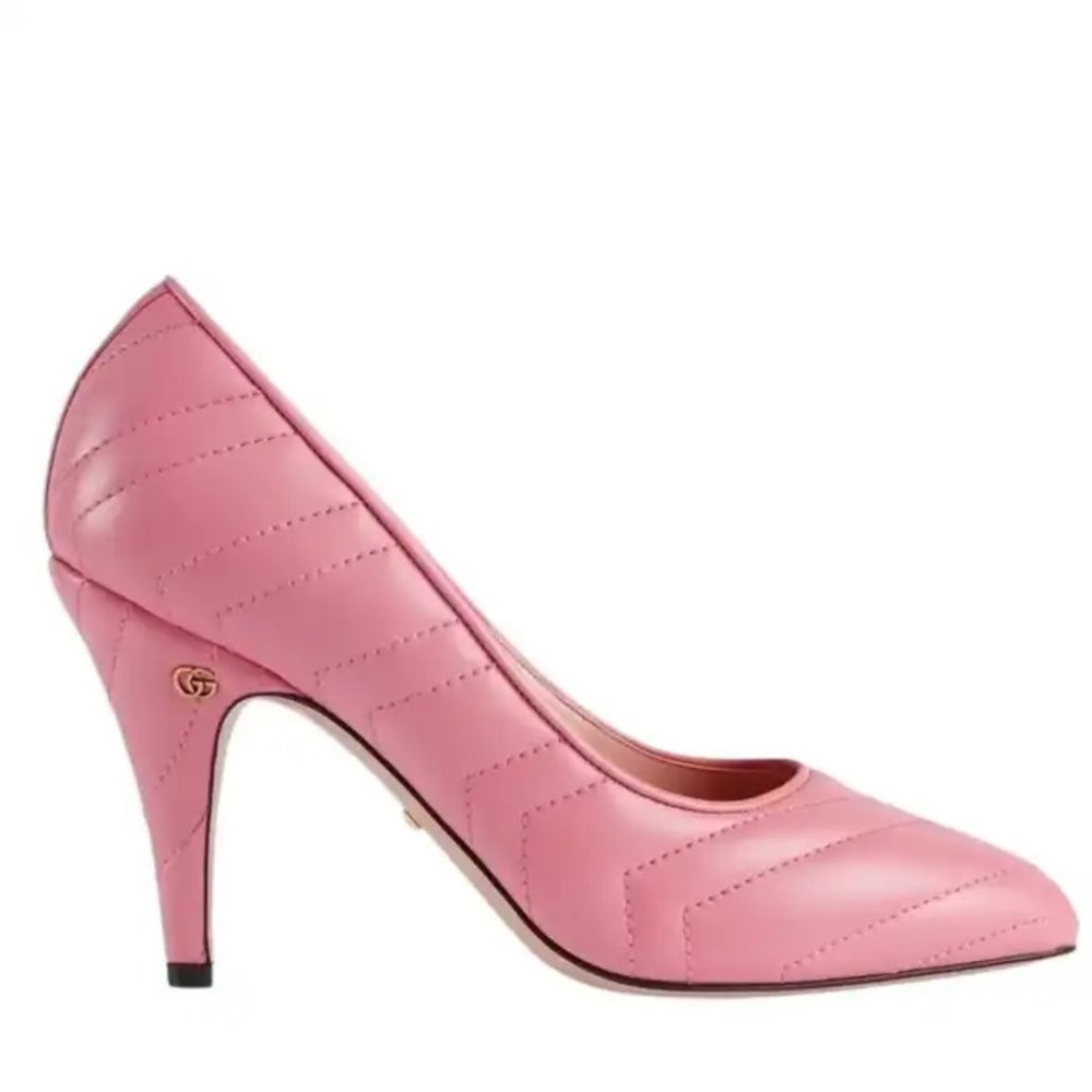 Gucci Matelasse Leather Pump Rare Sz 41